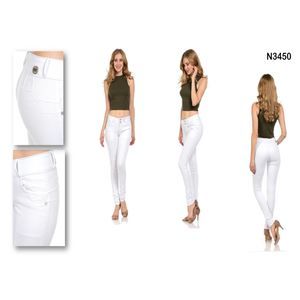 WAIST 3O INCHES SIZE 5 SKINNY JEANS STRETCH DENIM PUSH UP WHITE 5-5 N3450  SZ5